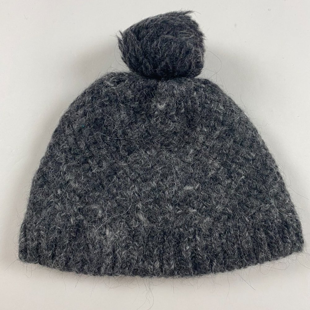 Green by Bula Alpaca Wool Beanie Hat Cap Toque Girls One Size Fits All Gray